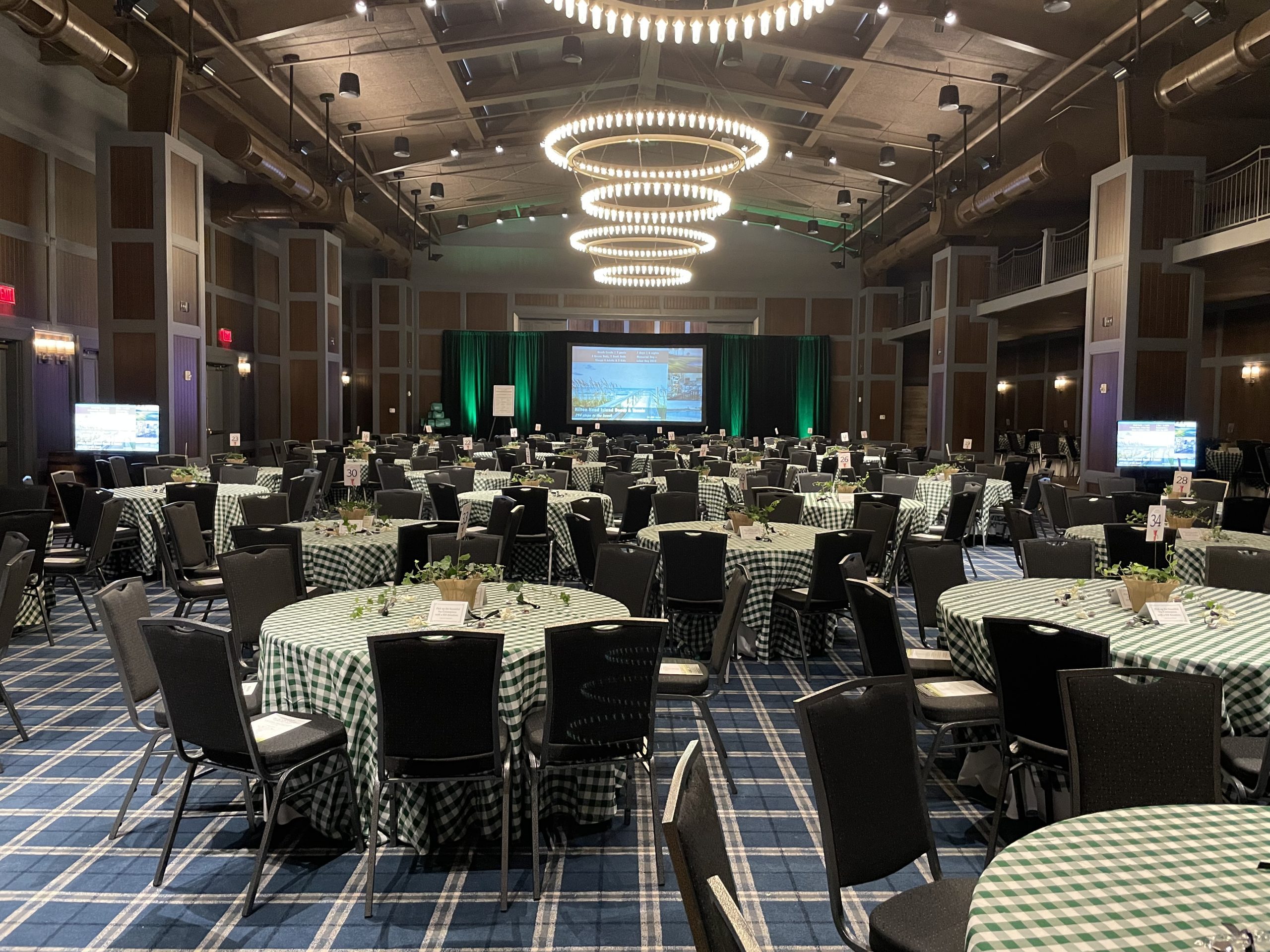 AV professional at mixing board